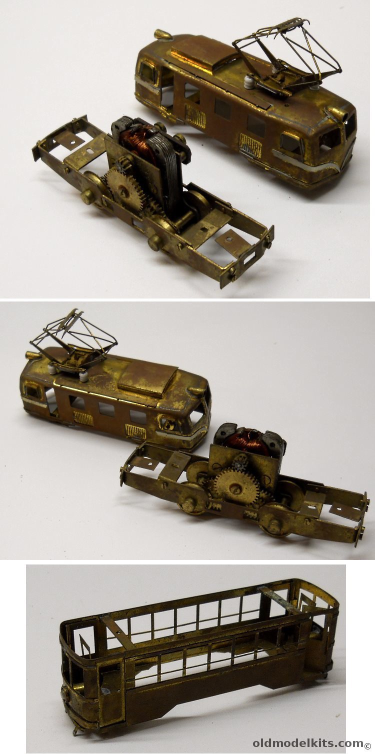 Unknown 1/87 Brass Trolley Or Tram Plus Extra Trolley Body HO Scale plastic model kit